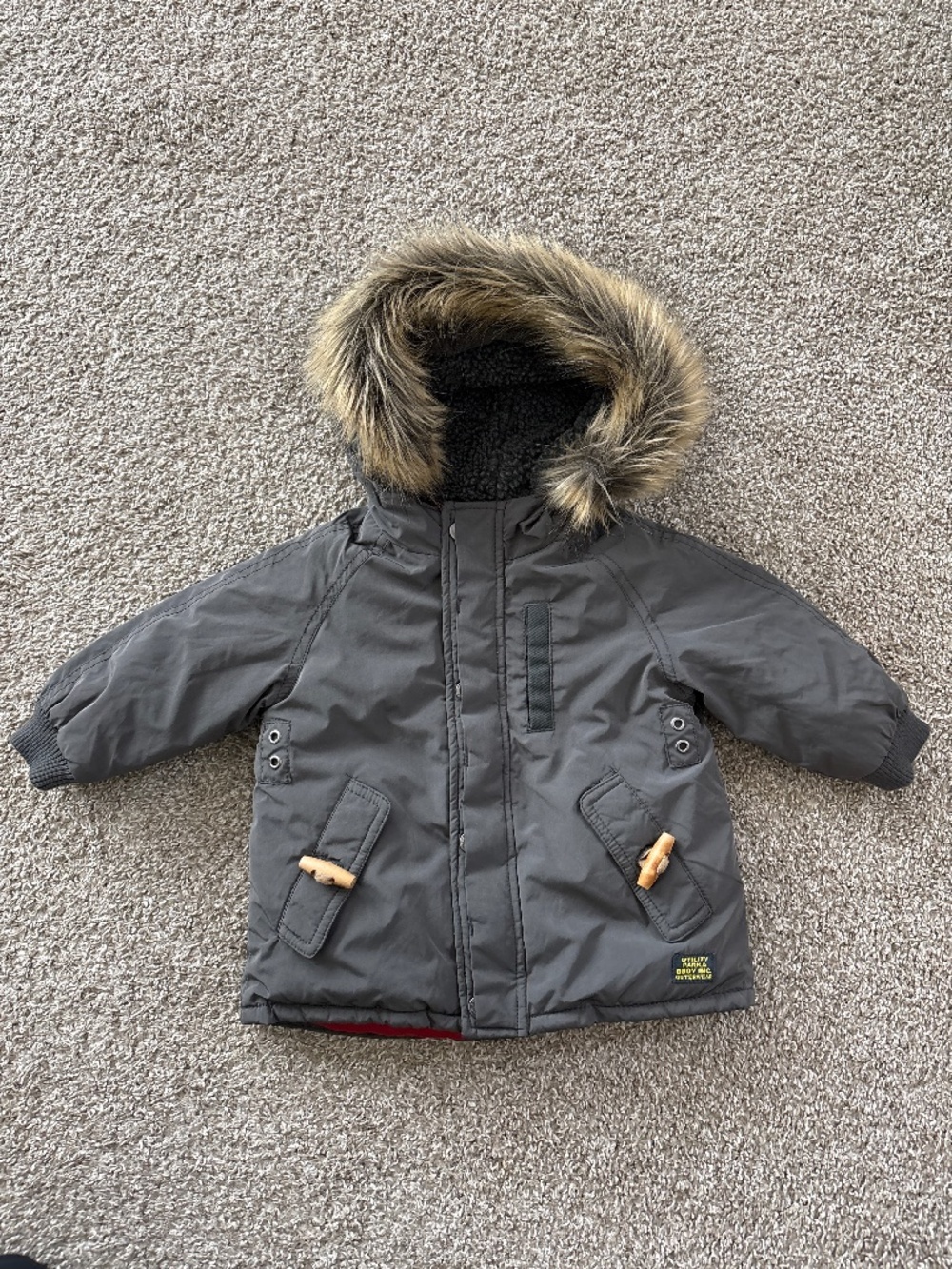 Zara Winter Parka winter coat Coat brand new removable hood size 9-12 months